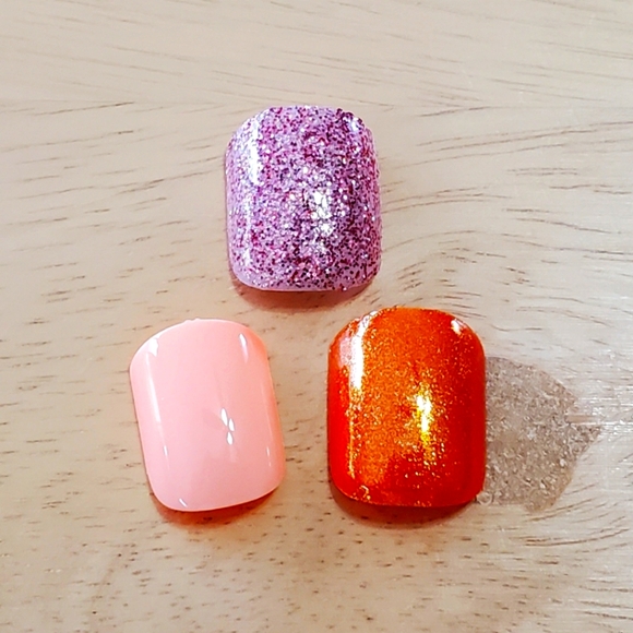 Lot of Red Aspen Nail Dashes - Jaqi O'Lantern, Kaitlyn's Living Coral, Morgan's - Picture 1 of 6